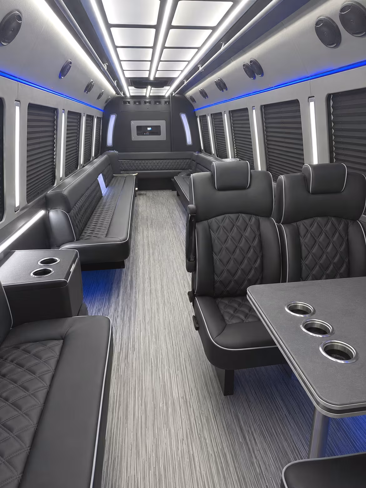 camarillo 25 passenger party bus inside