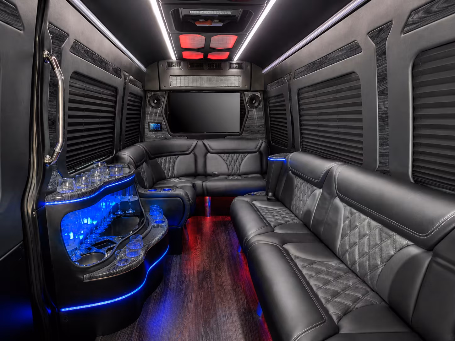 camarillo 30 passenger party bus interior