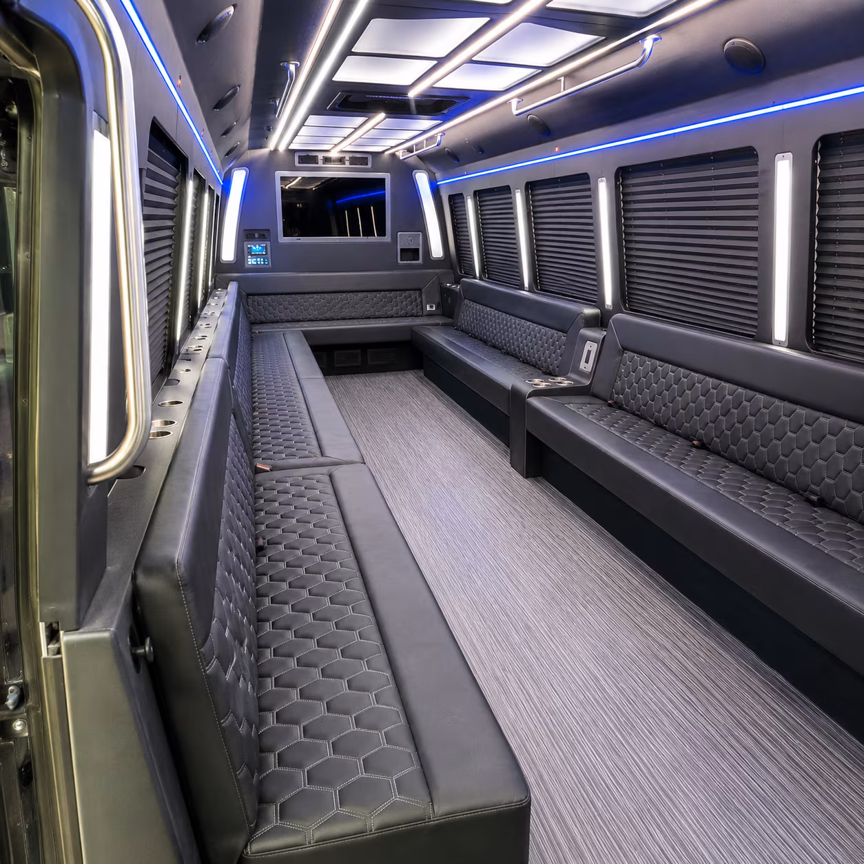 camarillo 40 passenger party bus interior