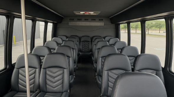 Interior of Charter Bus Company Camarillo's 20 Passenger Mini bus in Camarillo