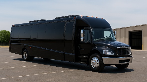 Exterior of Charter Bus Company Camarillo's 30 Passenger Minibus in Camarillo