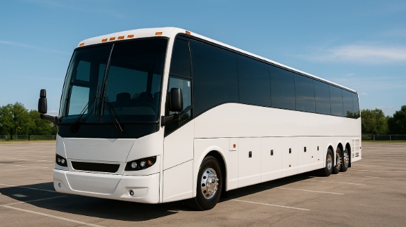 Exterior of Charter Bus Company Camarillo's 54 Passenger Charter Bus in Camarillo