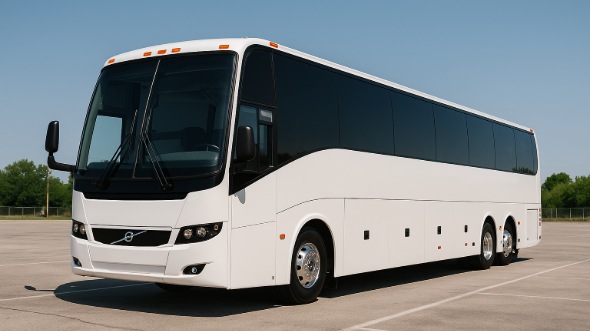 Exterior of Charter Bus Company Camarillo's 56 Passenger Charter Bus in Camarillo