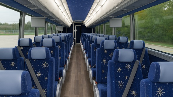 camarillo 50 passenger charter bus inside