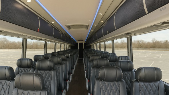 camarillo 56 passenger charter bus inside