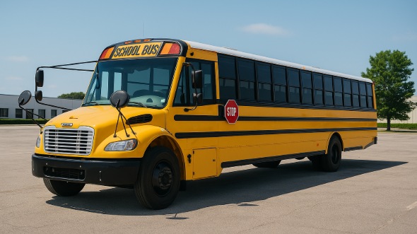 Exterior of Charter Bus Company Camarillo's School Bus in Camarillo