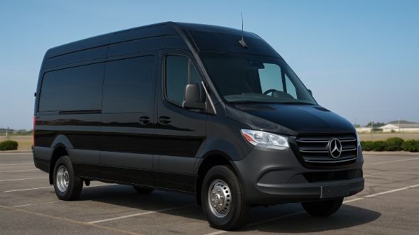 Exterior of Charter Bus Company Camarillo's Sprinter Limo in Camarillo