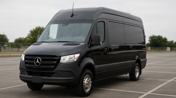 Exterior of Charter Bus Company Camarillo's Sprinter Van Rental With Driver in Camarillo